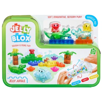 Сенсорний конструктор "Джунглі" Jelly Blox 937532, 25 м'яких елементів