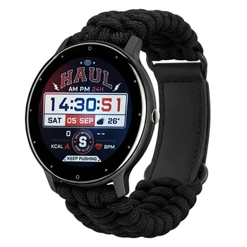 Мужские смарт-часы UWatch Smart Classic Paracord 1.28 дюйма, 2 ремешка