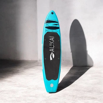 SUP-доска надувная AUKAI 320 см (10'6") с веслом, насосом и рюкзаком, бирюзовая