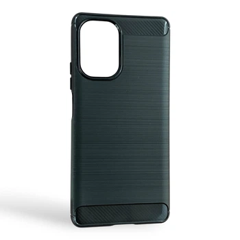 Чехол для Xiaomi Poco F5 черный карбон (карбон, противоударный)