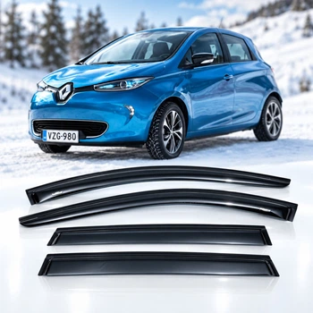 Дефлектори вікон вітровики HIC для Renault Zoe 2012-2018 (REN48)