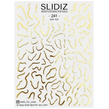 Фольгированный слайдер-дизайн SLIDIZ 241, золотые линии