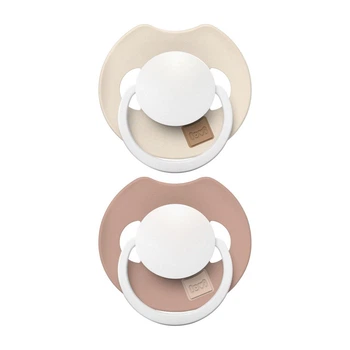 Пустышка Силиконовая Динамическая LOVI Prime 6-18 мес (2 шт.) Ivory Glow/Blush Glow