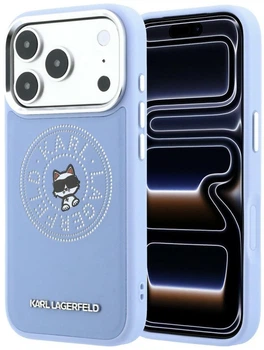 Чохол для смартфона Apple iPhone 17 Pro / 18 Pro Karl Lagerfeld Point & Choupette Sketch MagSafe Blue (KF003299)