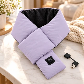 Шарф Intelligent Heating Scarf з підігрівом / Обігрівач для шиї зимовий 3 режими нагріву / Електричний шарф з підігрівом