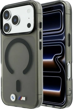 Etui na smartfon Apple iPhone 18 Pro Max/17 Pro Max BMW M IML Frosted Metal Logo & Trims MagSafe Black (BMHMP18X26HTFMILK)