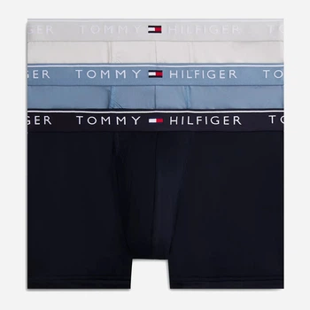 Набір трусів боксерів чоловічих Tommy Hilfiger 09T4409-U9N(Fossil) XL 3 шт Блакитний/Білий/Чорний (198296936865)