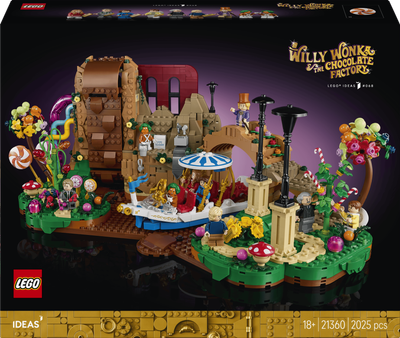 Конструктор LEGO Ideas Віллі Вонка і шоколадна фабрика 2025 деталей (21360)
