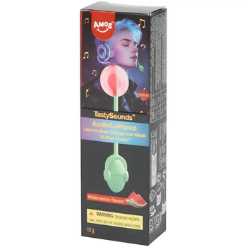 Леденец Amos TastySounds Music Lollipop Watermelon K-Pop Edition 12г