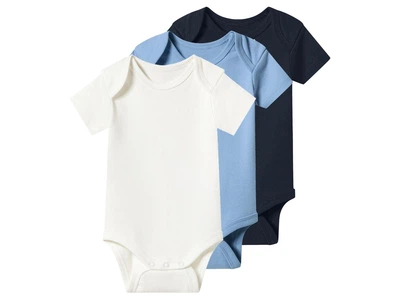 Боді набір 3 шт. бавовняні для хлопчика Lupilu LIDL 508798 086-92 см (12-24 months) Різнобарвний
