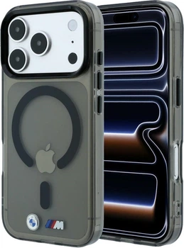 Etui na smartfon Apple iPhone 18 Pro Max/17 Pro Max BMW M IML Glossy Metal Logo & Trims MagSafe Black (BMHMP18X26HTGMILK)