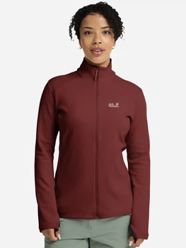 Спортивная кофта женская Jack Wolfskin Astrotrail Fz W A65848-J0211 L Бордовая (4064886781701)