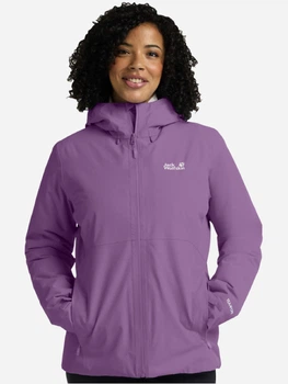 Спортивна вітровка з капюшоном жіноча Jack Wolfskin Wisper Ins Jkt W A61893-H0133 XS Фіолетова (4064886777728)