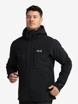 Куртка демисезонная с капюшоном мужская Jack Wolfskin Jasper Jkt M A66357_6350 XL Темно-серая (4064886757416)