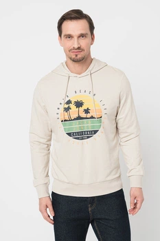 Худи из хлопка Jack & Jones 12249267c73 XS бежевое (100017727)