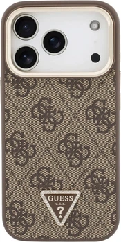 Etui na smartfon Apple iPhone 18 Pro Max/17 Pro Max Guess 4G PU Triangle Logo & Stand Camera Magsafe Brown (GUHMP18XPCS4GPTW)