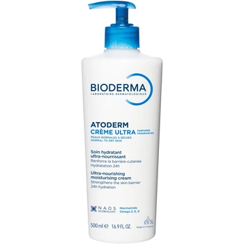 Bioderma Atoderm Creme Ultra Nourishing Moisturizer 500 мл Ароматизированный ультрапитательный и увлажняющий крем для сухой и чувствительной кожи.