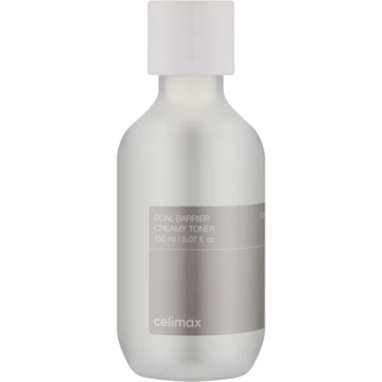 Тонер CELIMAX Dual Barrier Creamy Toner 150 мл Кремовый для лица Селимакс с 5 церамидами, пантенолом и гиалуроновой кислотой для увлажнения и восстановления кожного барьера