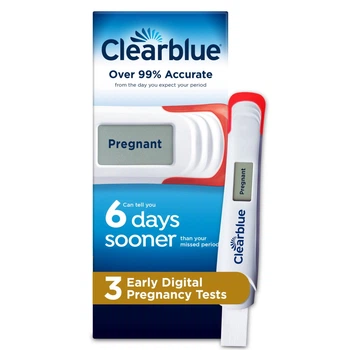 Набор тестов Clearblue Early Digital 3 шт. Клиарблу Цифровой на беременность для раннего определения до 6 дней до задержки