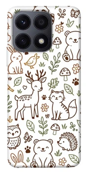 TPU чехол Demsky Wildlife pattern для Huawei Honor X8a