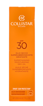 Увлажняющее сухое масло для загара Collistar Supertanning SPF30, 200 мл