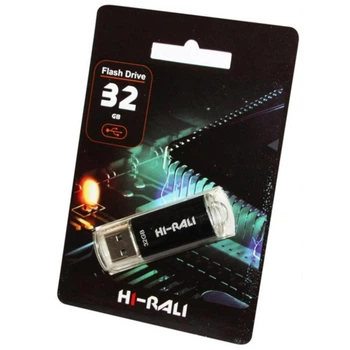 Флеш накопичувач USB 32Gb Hi-Rali Rocket, Black, USB 2.0 (HI-32GBVCBK)