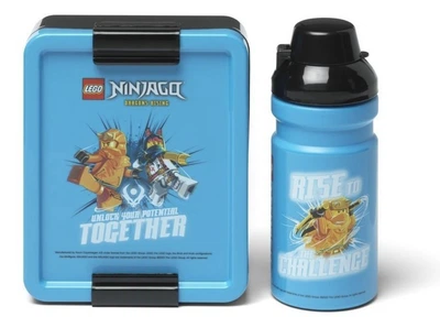 Набір для ланчу NHG LEGO Ninjago ланчбокс та пляшка для води бідон Синій (5711938246907)
