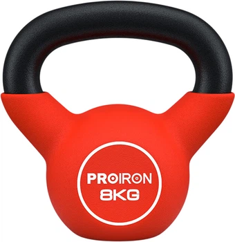 Гиря чугунная PROIRON 8 кг, в виниловом покрытии