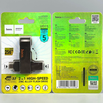 USB флешка 256Гб USB3.2 Type-C Hoco UD15 Скоростная
