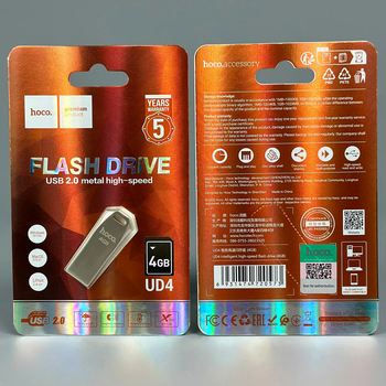USB-флешка 4 Гб USB2.0 накопичувач інформації Hoco UD4