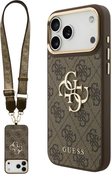 Etui na smartfon Apple iPhone 18 Pro/17 Pro Guess 4G Big 4G Classic Logo Big Strap Metal Buttons Brown (GUHCP18LP4G4BCSW)