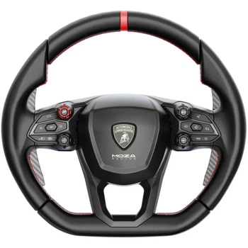 Игровой руль MOZA Racing Lamborghini Revuelto для PC 34см 26кн RGB Black (RS096_Moza)