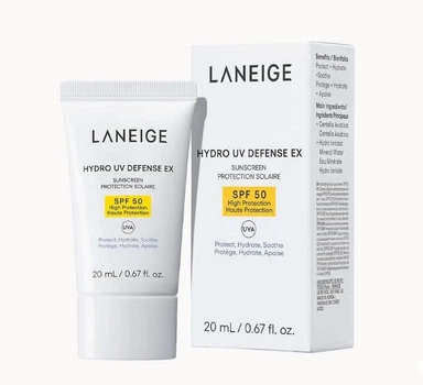 Сонцезахисний крем для обличчя LANEIGE Hydro UV Defence EX SPF 50 Travel Size 20 мл