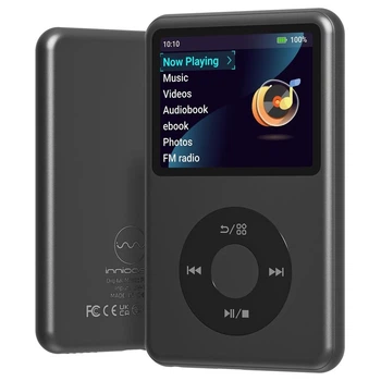 MP3-плеєр Y1 64GB з Bluetooth і HiFi-звуком, підтримкою відео 720p, акумулятором 1250 мА·год та керуванням коліщатком, чорний