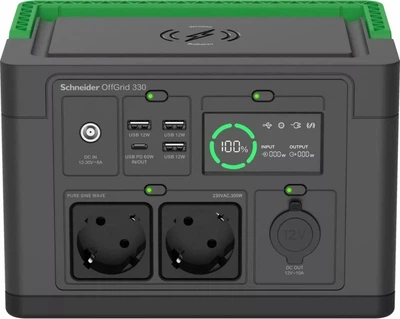 Stacja ładująca APC by Schneider Electric OffGrid Portable Power Station 330 / 300 W / 332 Wh / Li-ion (PPS330-GR)