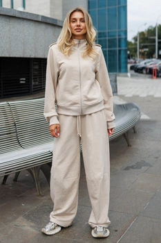 Костюм Jadone Fashion Дейси S-M бежевый