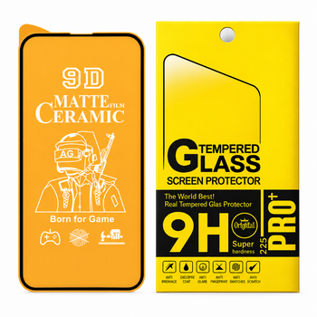 Матовая защитная пленка Ceramics для iPhone 15 с черной рамкой