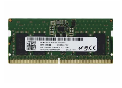 Оперативна памʼять для ноутбуків Sodimm DDR5 Micron 8Gb 5600Gz - Уценка