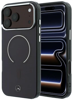 Чохол для смартфона Apple iPhone 17 Pro Max / 18 Pro Max Mercedes Double Layer Iconic Logo MagSafe Burgundy (Mer008921)