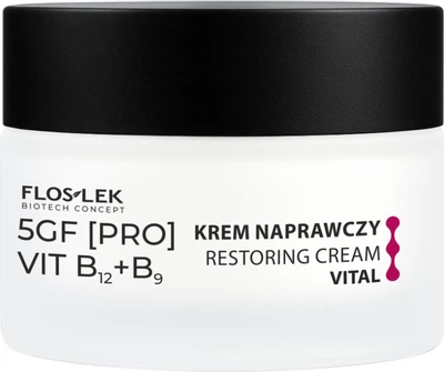Krem do twarzy Floslek Vital 5GF Pro Vit B12+B9 naprawczy 50 ml (5905043026848)