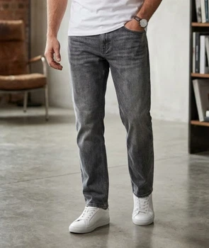 Мужские серые джинсы Marks & Spencer р. 38/31 Straight Fit