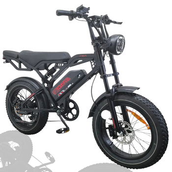 Велосипед с электроприводом 20" ST SPACE POLARIS (new) DD FR рама-21" 48 B 15 А*ч 1000 Вт черный 55км запас хода