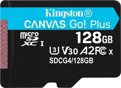 Карта пам'яті Kingston microSDXC 128GB Class 10 UHS-I U3 V30