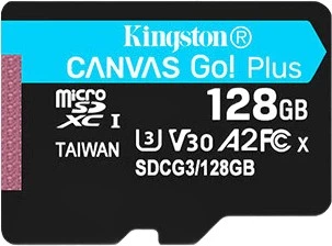 Карта памяти Kingston microSDXC 128GB Class 10 UHS-I U3 V30 A2