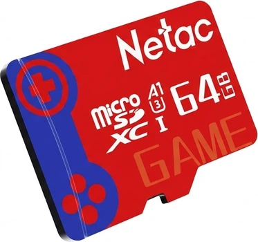 Карта пам'яті Netac microSDXC 64GB UHS-I U3 V30 A1