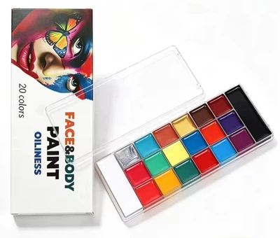 Масляная краска 20 цветов Face&Body Paint OILINESS JHP-8020