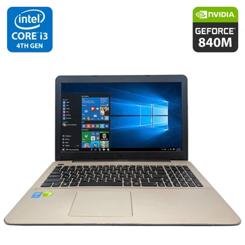 Ноутбук Asus X555L / 15.6" (1366x768) TN / Intel Core i3-4030U (2 (4) ядра по 1.9 GHz) / 8 GB DDR3 / 500 GB HDD / nVidia GeForce 840M, 2 GB DDR3, 64-bit / WebCam / DVD-ROM б/у