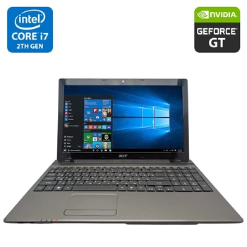 Ноутбук Acer Aspire 5750G / 15.6" (1366x768) TN / Intel Core i7-2670QM (4 (8) ядра по 2.2 - 3.1 GHz) / 8 GB DDR3 / 500 GB HDD / nVidia GeForce GT 520M, 1 GB GDDR3, 64-bit / WebCam / DVD-ROM б/в