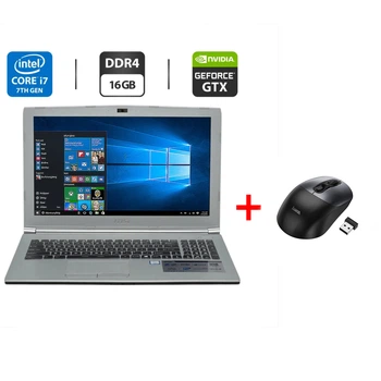 Ігровий ноутбук MSI Prestige PE62VR 7RF-837US / 15.6" (1920x1080) IPS / Intel Core i7-7700HQ (4 (8) ядра по 2.8 - 3.8 GHz) / 16 GB DDR4 / 240 GB SSD + 1000 GB HDD / nVidia GeForce GTX 1060, 6 GB GDDR5, 192-bit / WebCam б/в + Подарунок Миша HOCO GM28