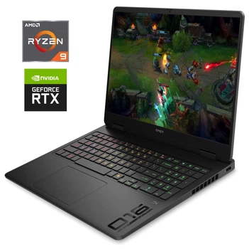 Игровой ноутбук Б-класс HP Omen Gaming 16-xf0095ng / 16.1" (1920x1080) IPS / AMD Ryzen 9 7940HS (8 (16) ядер по 4.0 - 5.2 GHz) / 16 GB DDR5 / 1000 GB SSD NVMe / nVidia GeForce RTX 4070, 8 GB GDDR6, 128-bit / WebCam б/у